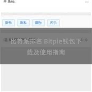 比特派排名 Bitpie钱包下载及使用指南