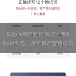 Bitpie用户教程 快速上手Bitpie钱包，多链资产管理技巧