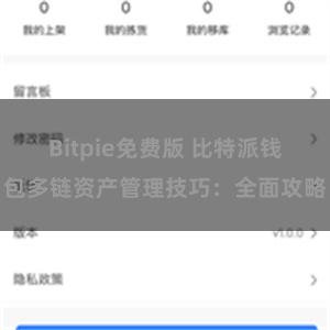 Bitpie免费版 比特派钱包多链资产管理技巧：全面攻略