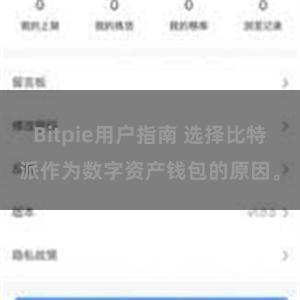 Bitpie用户指南 选择比特派作为数字资产钱包的原因。