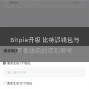 Bitpie升级 比特派钱包与其他钱包的区别解析