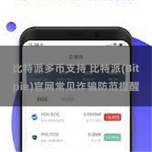 比特派多币支持 比特派(Bitpie)官网常见诈骗防范提醒