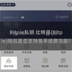 Bitpie私钥 比特派(Bitpie)钱包是否支持免手续费功能？