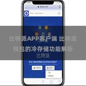 比特派APP客户端 比特派钱包的冷存储功能解析